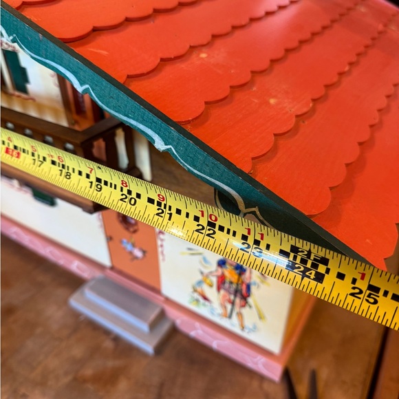 RARE Vintage Dora Kuhn Wooden Dollhouse & Hand Painted Furniture West Germany - Picture 10 of 16